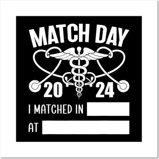 Match Day 2024 Future Doctor Physician Residency Fill In Posters and Art